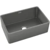 Elkay 30" Fireclay Farmhouse Sink, Matte Gray, SWUF28179MG