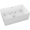 Elkay 30" Fireclay Farmhouse Sink Kit, White, SWUF28179WHC