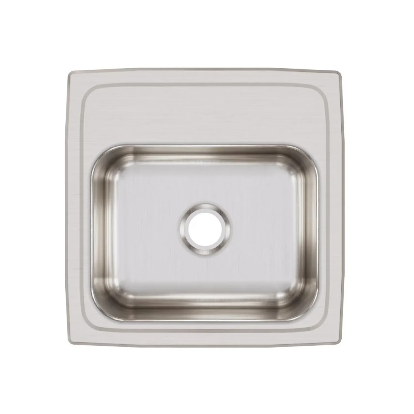 Elkay Lustertone Classic 15" Rectangular Stainless Steel ADA Bar/Prep Sink, No Faucet Hole, BLRQ15600