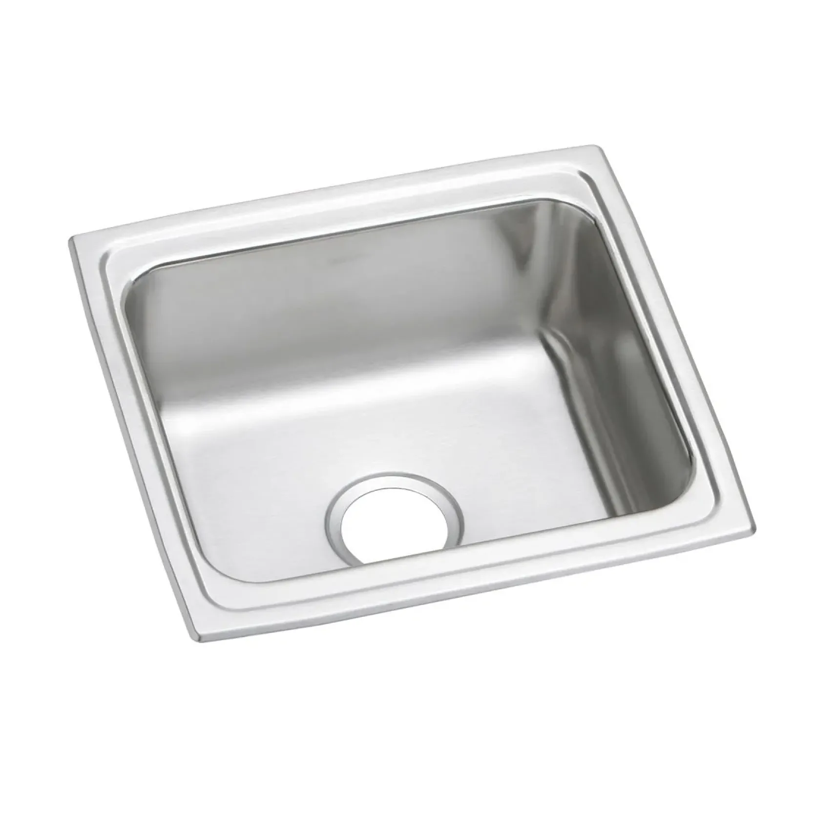 Elkay Lustertone Classic 19" Rectangular Stainless Steel Bar/Prep Sink, Lustrous Satin, 18 Gauge, DLFR191810PD