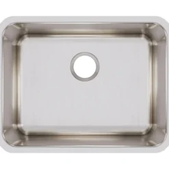Elkay Lustertone Classic 24" Stainless Steel Kitchen Sink, 18 Gauge, Lustrous Satin, ELUH2115