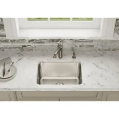 Elkay Lustertone Classic 24" Stainless Steel Kitchen Sink, 18 Gauge, Lustrous Satin, ELUH2115