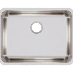 Elkay Lustertone Classic 26" Stainless Steel Kitchen Sink, 18 Gauge, Lustrous Satin, ELUH2317