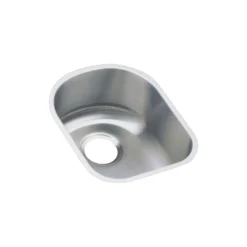 Elkay Lustertone Classic 14" Stainless Steel Kitchen Sink, 18 Gauge, Lustrous Satin, ELUH1317