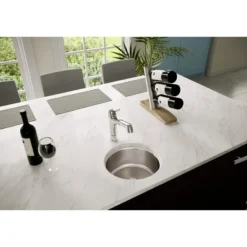 Elkay Lustertone Classic 14" Stainless Steel Kitchen Sink, 18 Gauge, Lustrous Satin, ELUH12FB