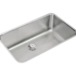 Elkay Lustertone Classic 31" Stainless Steel Kitchen Sink, 18 Gauge, Lustrous Satin, ELUH281610PD