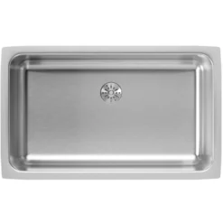 Elkay Lustertone Classic 31" Stainless Steel Kitchen Sink, 18 Gauge, Lustrous Satin, ELUH2816PD