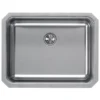Elkay Lustertone Classic 24" Stainless Steel Kitchen Sink, 18 Gauge, Lustrous Satin, ELUH2115PD