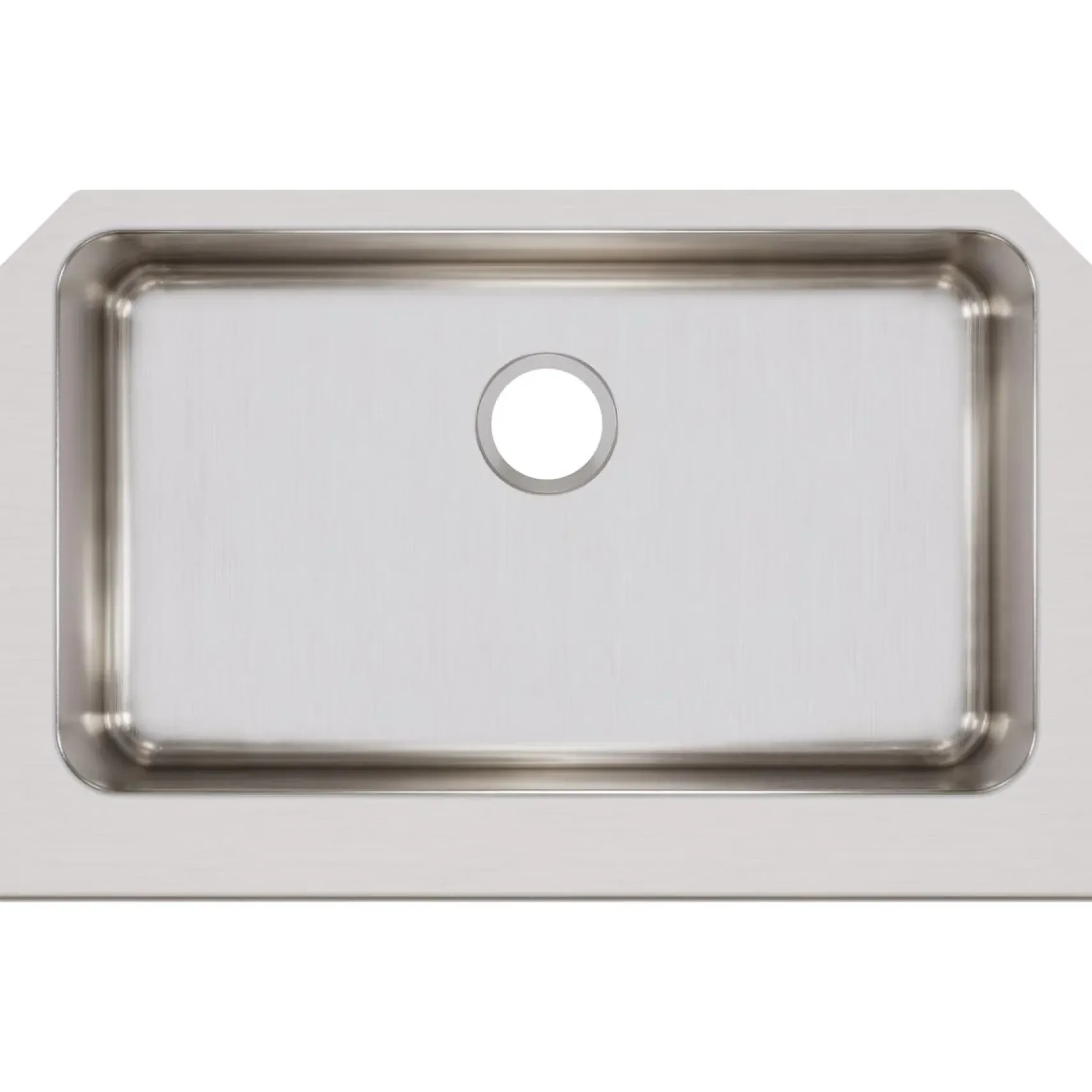 Elkay Lustertone Classic 33" Stainless Steel Farmhouse Kitchen Sink, 18 Gauge, Lustrous Satin, ELUHFS2816