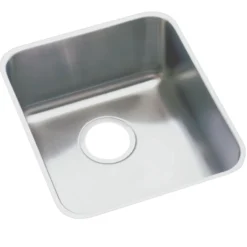 Elkay Lustertone Classic 16" Undermount Stainless Steel ADA Kitchen Sink, Lustrous Satin, 18 Gauge, ELUHAD131645