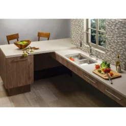 Elkay Lustertone Classic 31" Undermount Stainless Steel ADA Kitchen Sink, 50/50 Double Bowl, Lustrous Satin, 18 Gauge, ELUHAD311845