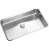 Elkay Lustertone Classic 31" Undermount Stainless Steel ADA Kitchen Sink, Lustrous Satin, 18 Gauge, ELUHAD281645PD