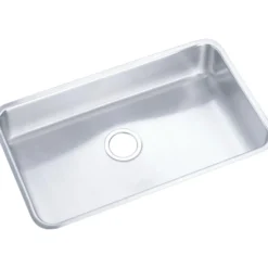Elkay Lustertone Classic 31" Undermount Stainless Steel ADA Kitchen Sink, Lustrous Satin, 18 Gauge, ELUHAD281650