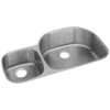 Elkay Lustertone Classic 36" Undermount Stainless Steel Kitchen Sink, 40/60 Double Bowl, Lustrous Satin, 18 Gauge, ELUH3621L