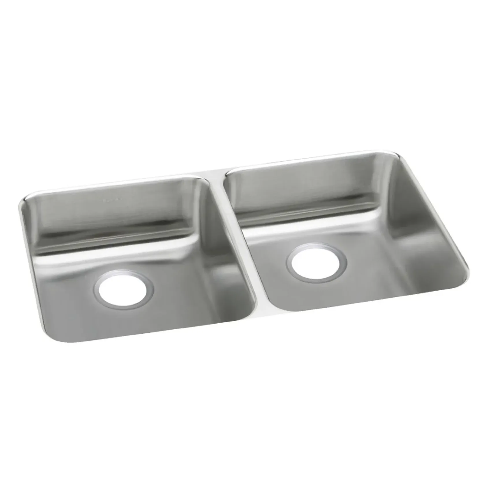Elkay Lustertone Classic 36" Undermount Stainless Steel ADA Kitchen Sink, 50/50 Double Bowl, Lustrous Satin, 18 Gauge, ELUHAD361845