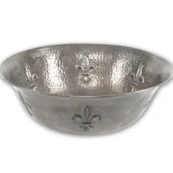 Houzer 16" Copper Bathroom Vessel Sink, Pewter, HW-TEL2V