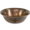 Houzer 16" Copper Bathroom Vessel Sink, HW-TEL1V