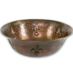 Houzer 16" Copper Bathroom Vessel Sink, HW-TEL1V