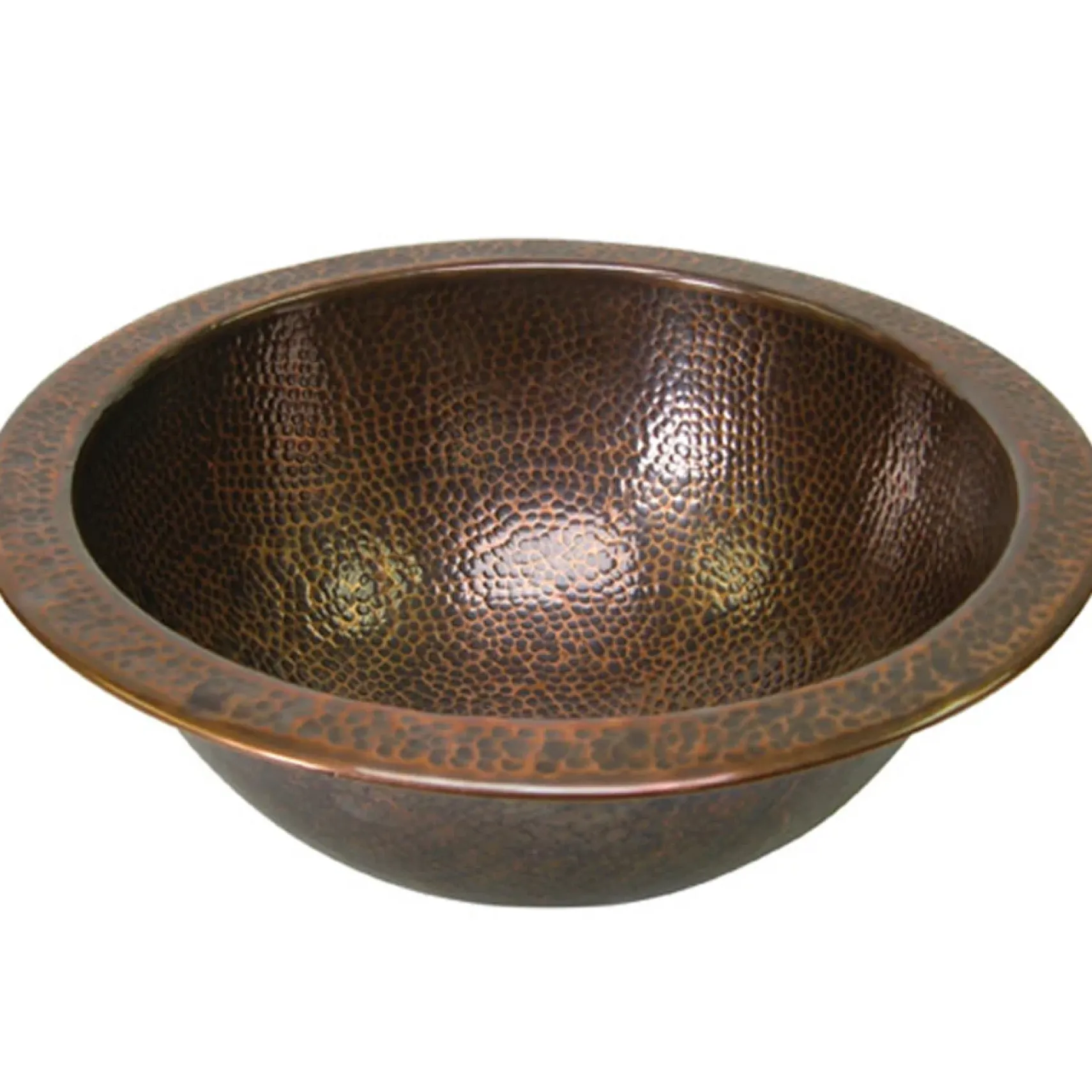 Houzer 17" Copper Flat Lip Bathroom Sink, HW-AUG1RF