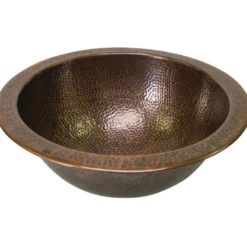 Houzer 15" Copper Flat Lip Bathroom Sink, HW-CLA1RF