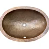 Houzer 21" Copper Flat Lip Bathroom Sink, HW-ELI1EF