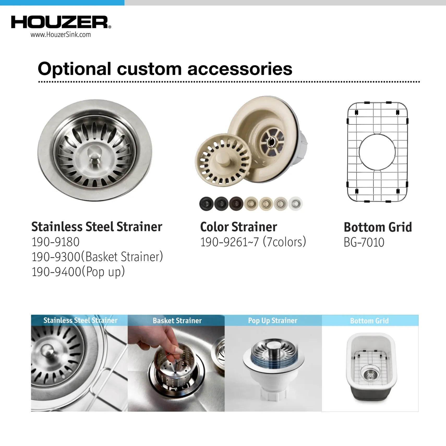 Houzer 12" Fireclay Undermount Bar Sink, Biscuit, Platus Series, PTB-1318 BQ