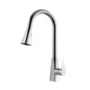 Houzer 1.75 GPM Catori Series Polished Chrome Single Handle Pull-Out Kitchen Faucet - Brass, CAT-172-PC