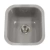 Houzer 16" Porcelain Enamel Steel Undermount Bar/Prep Sink, Gray, PCB-1750 SL
