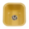 Houzer 16" Porcelain Enamel Steel Undermount Bar/Prep Sink, Yellow, PCB-1750 LE