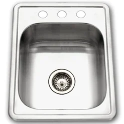 Houzer 17" Stainless Steel Topmount Bar/Prep Sink, 1722-7BS-1