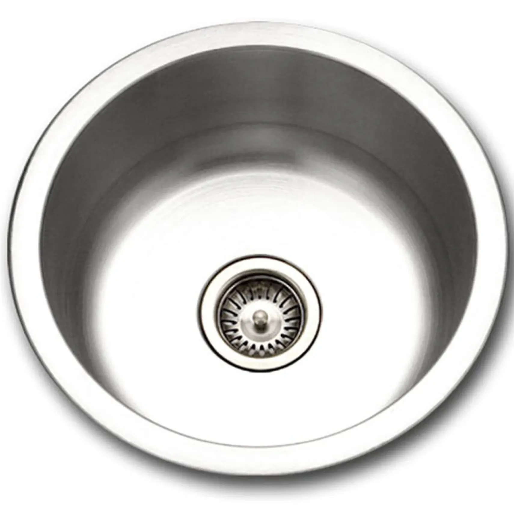 Houzer 18" Stainless Steel Topmount Round Single Bowl Bar Sink, SCF-1830-1