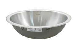 Houzer 17" Stainless Steel Undermount Bathroom Sink, Round, CR-1620-1