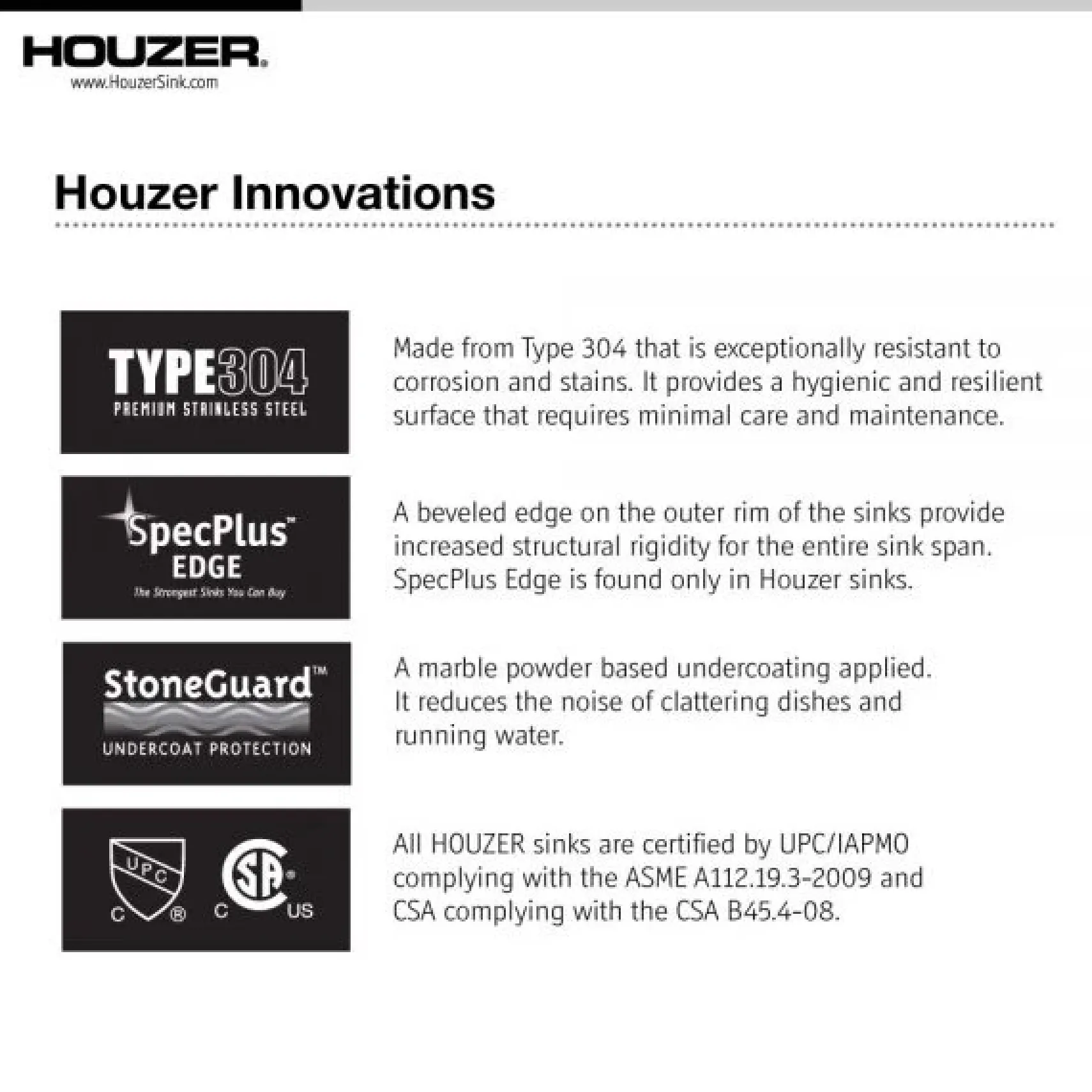 Houzer 17" Stainless Steel Undermount Bathroom Sink, Round, CR-1620-1