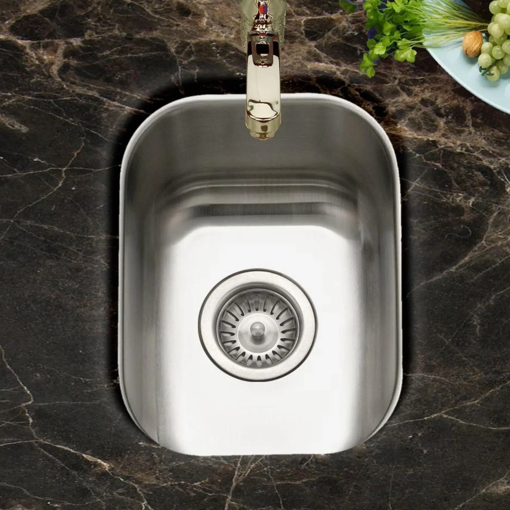 Houzer 13" Stainless Steel Undermount Bar/Prep Sink, CS-1307-1