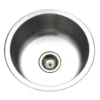 Houzer 18" Stainless Steel Undermount Bar/Prep Sink, Round, CF-1830-1