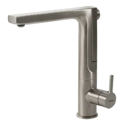 Houzer Ascend Integrated Pull Up Kitchen Faucet Brushed Nickel, ASCPU-460-BN