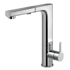 Houzer Ascend Pull Out Kitchen Faucet with CeraDox Technology Polished Chrome, ASCPO-460-PC