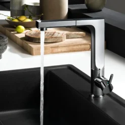 Houzer Ascend Pull Out Kitchen Faucet Brushed Nickel, ASCPO-460-BN