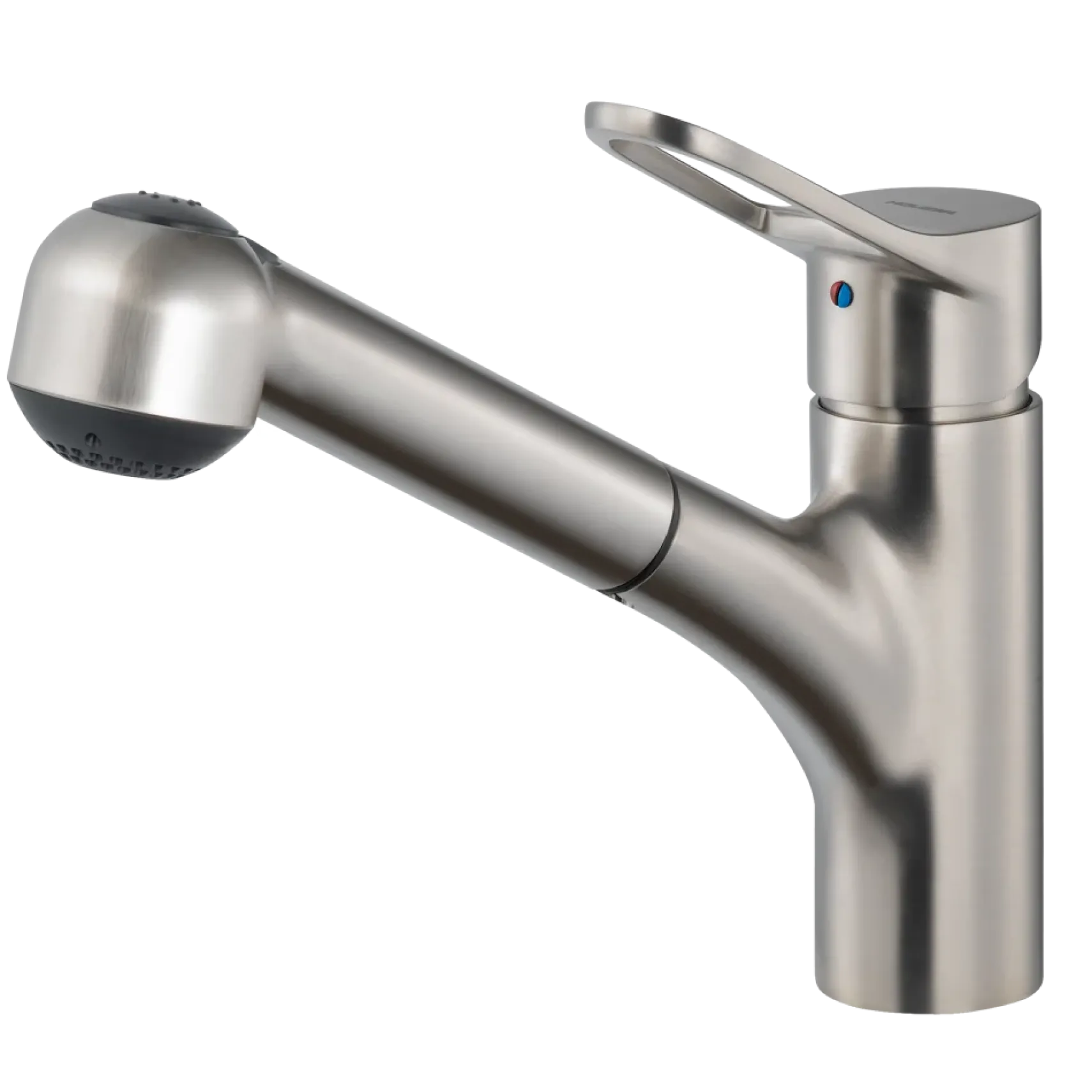Houzer Ayr Pull Out Kitchen Faucet Brushed Nickel, AYRPO-972-BN