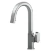 Houzer Azura Hidden Pull Down Kitchen Faucet with CeraDox Technology Polished Chrome, AZUPD-968-PC