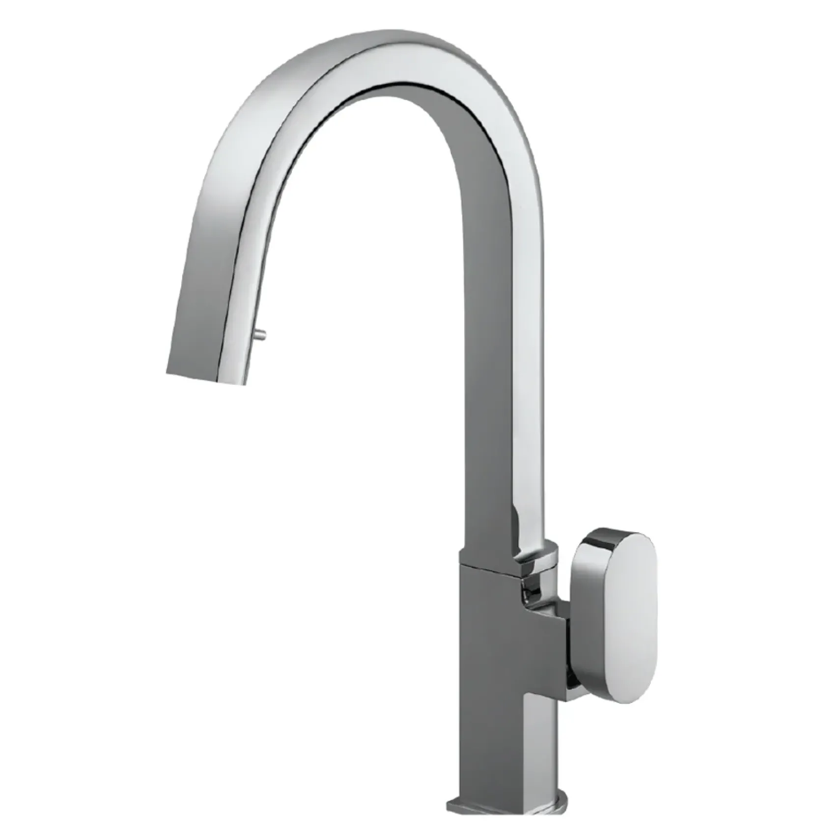 Houzer Azura Hidden Pull Down Kitchen Faucet with CeraDox Technology Polished Chrome, AZUPD-968-PC