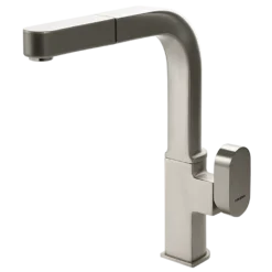 Houzer Azura Pull Out Kitchen Faucet Brushed Nickel, AZUPO-965-BN