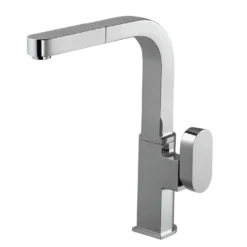 Houzer Azura Pull Out Kitchen Faucet with CeraDox Technology Polished Chrome, AZUPO-965-PC