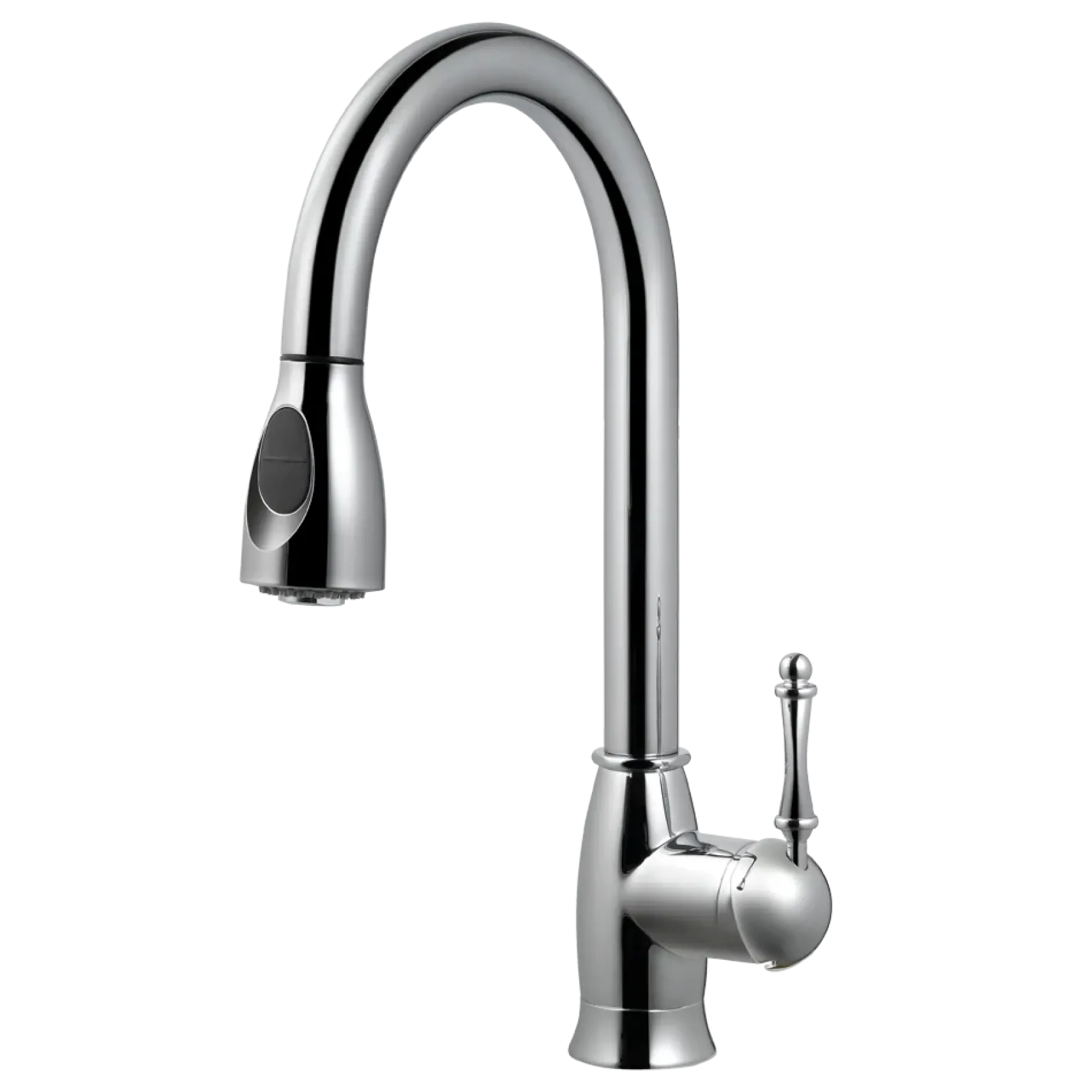 Houzer Camden Pull Down Kitchen Faucet with CeraDox Technology Polished Chrome, CAMPD-368-PC