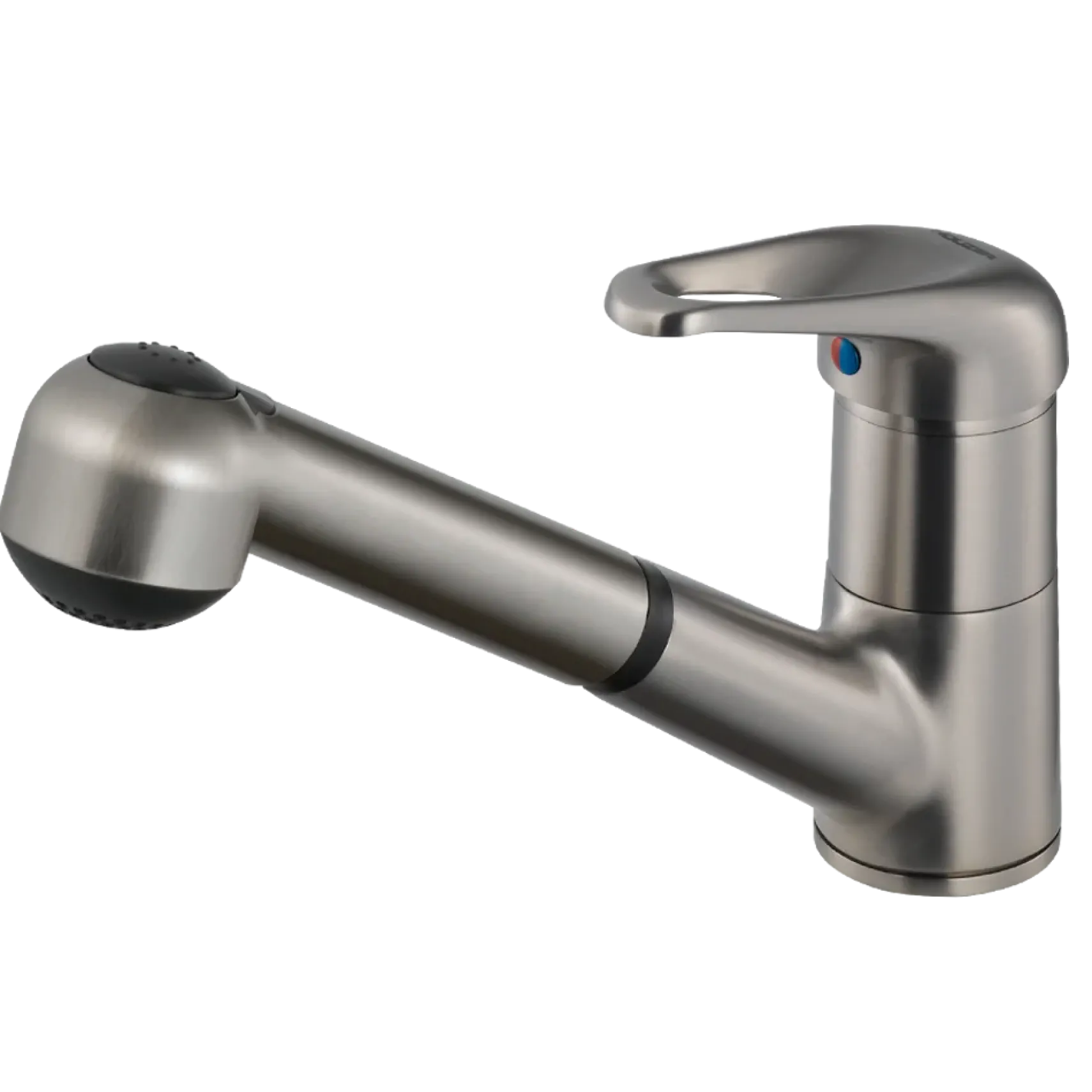 Houzer Gaia Pull Out Kitchen Faucet Brushed Nickel, GAIPO-361-BN