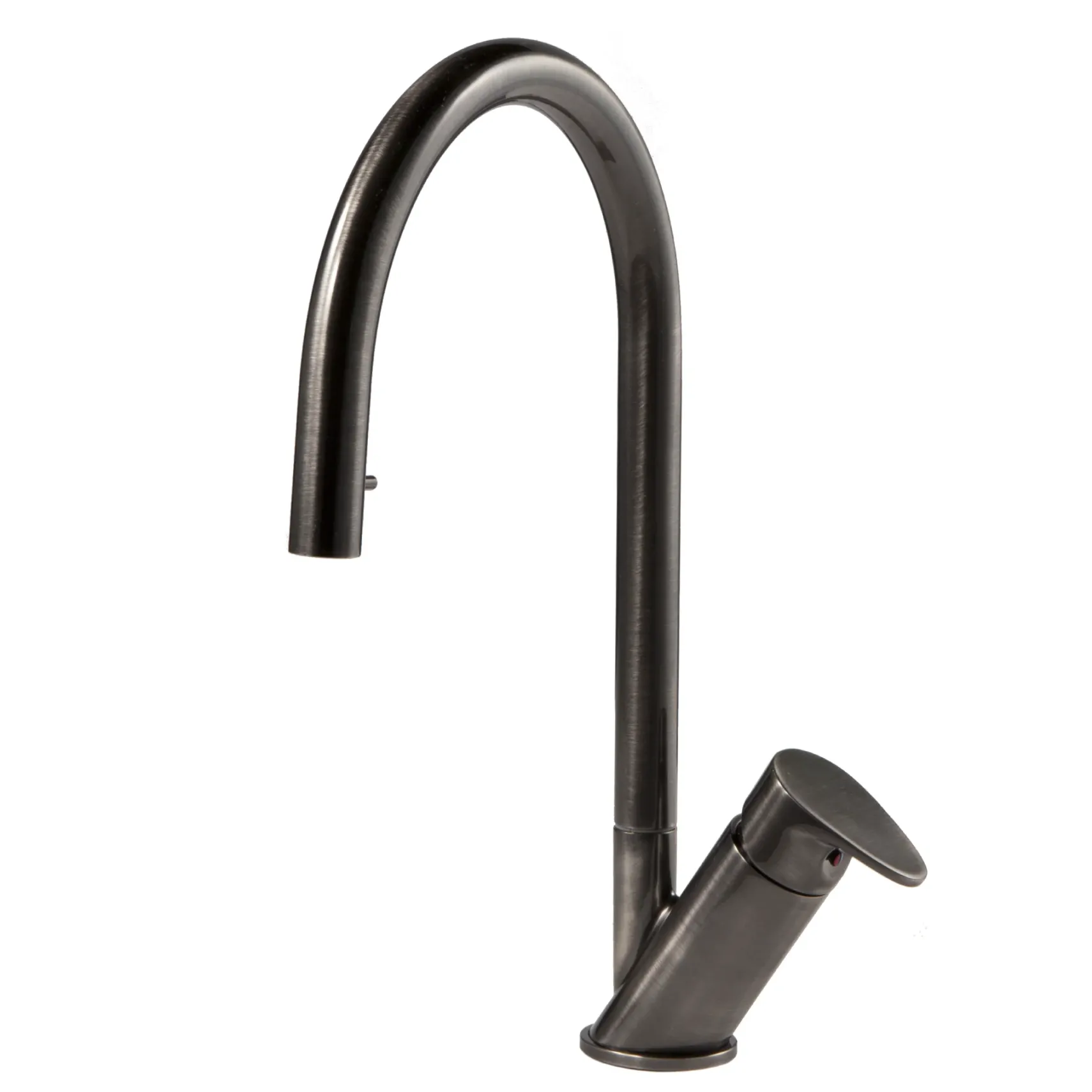 Houzer Oni 1.75 GPM Lever Brass Kitchen Faucet, Pull Down, Pewter, ONIPD-169-PW