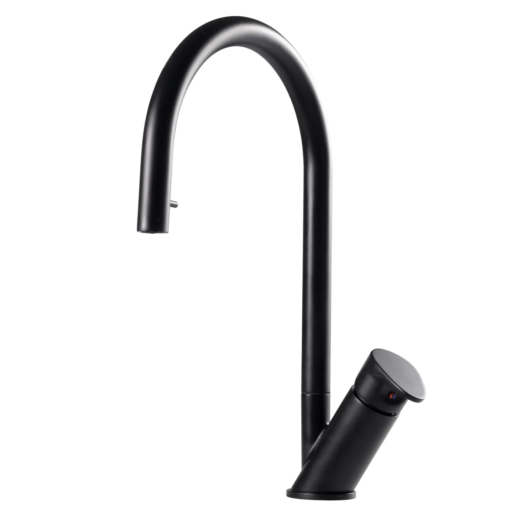 Houzer Oni 1.75 GPM Lever Brass Kitchen Faucet, Pull Down, Matte Black, ONIPD-169-MB