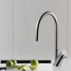 Houzer Oni 1.75 GPM Lever Brass Kitchen Faucet, Pull Down, Matte Black, ONIPD-169-MB