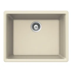 Houzer Quartztone 24 inch Linen Granite Composite Undermount Single Bowl Kitchen Sink - G-100U LINEN