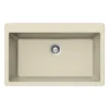 Houzer Quartztone 33 inch Linen Granite Composite Topmount Single Bowl Kitchen Sink, V-100 LINEN